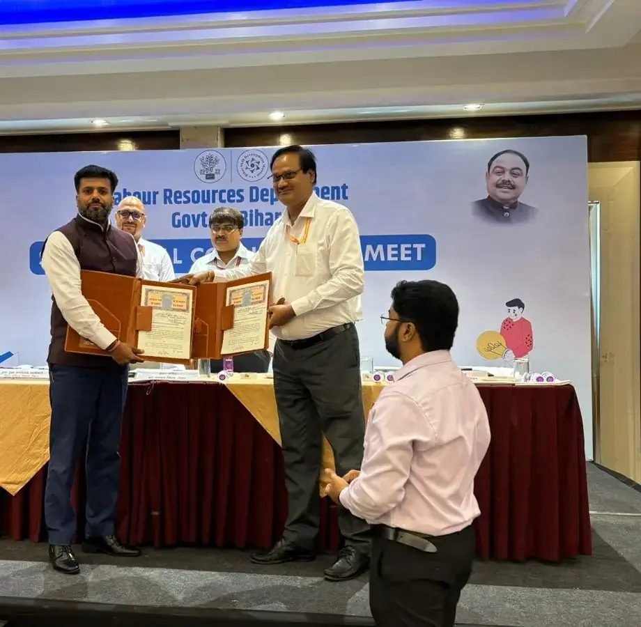 MoU Signing with Bihar Skill Development Mission